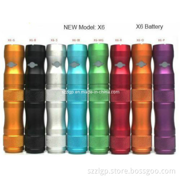 E Cigarette EGO Battery, X6 Battery with 1300mAh